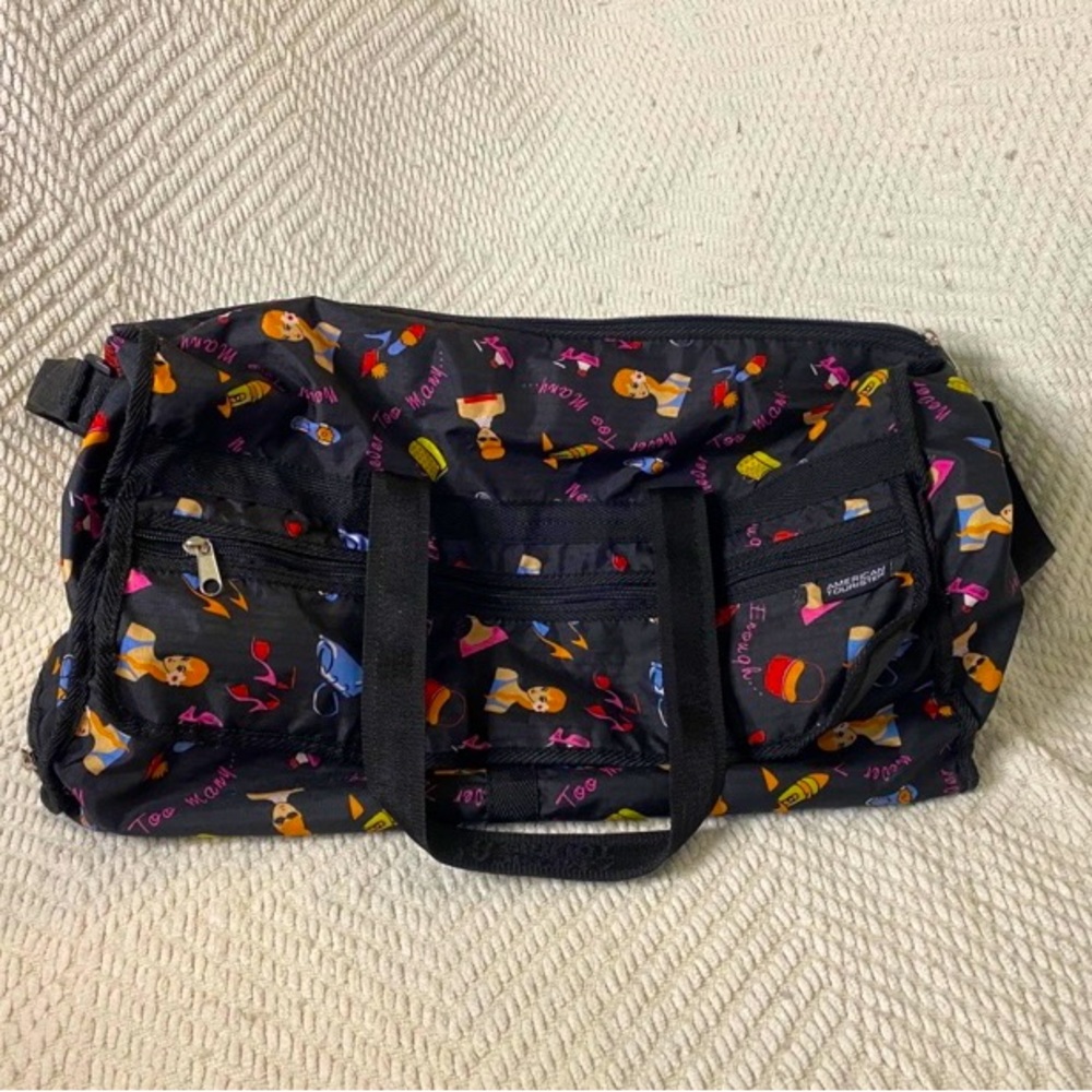 Retro Early 00’s American Tourister “Never Too Many” Duffel Bag